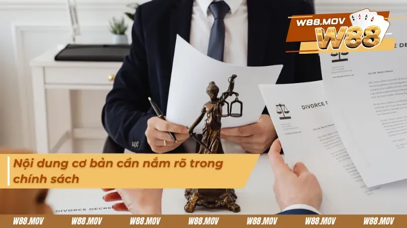 Nội dung cơ bản trong điều khoản và điều kiện